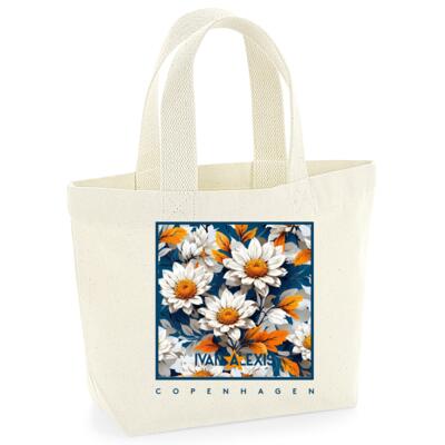 White flowers on darkblue background Thumbnail