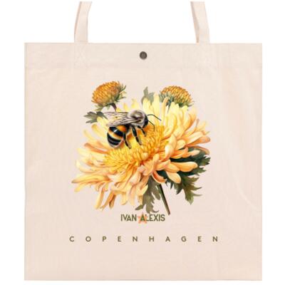 Yellow flowers and bee Thumbnail