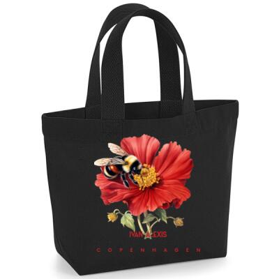 Red flower and bee Thumbnail