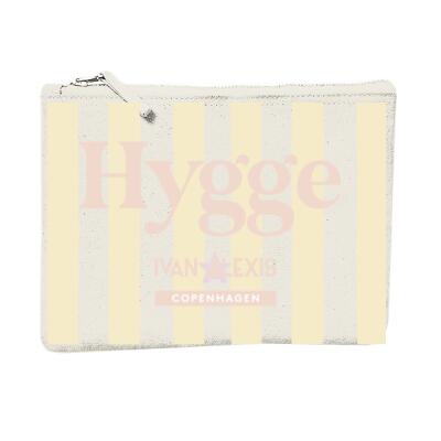 530 L Hygge allover strip yellow POUCH L Thumbnail