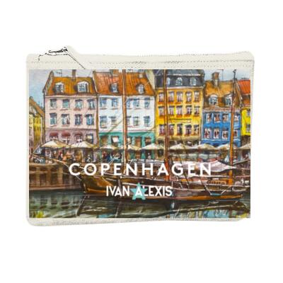 Nyhavn Akvaral  - All over Neutral POUCH M  23 x 15.5 cm Thumbnail