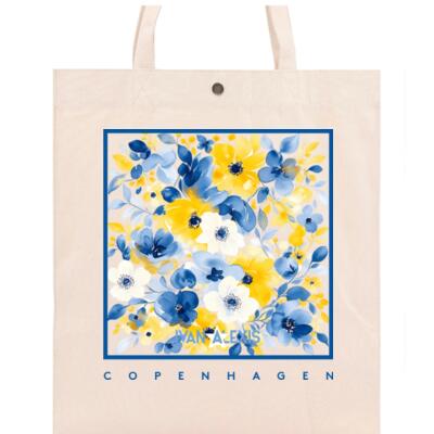 Watercolor Blue and yellow flower Thumbnail