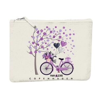 Blossoming Tree and Lavender Bicycle Thumbnail