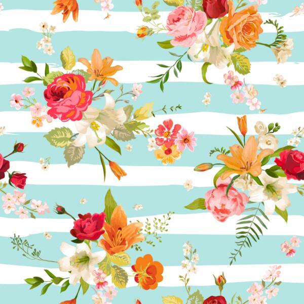 flowers on mint strips cph Thumbnail