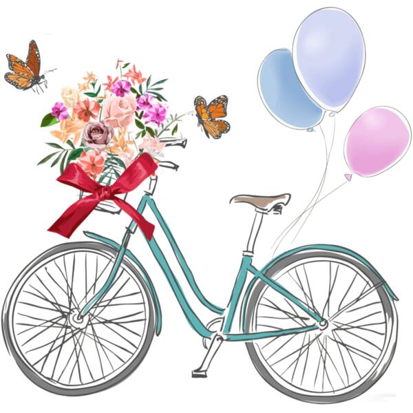 Bike ballon butterfly Thumbnail